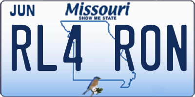 MO license plate RL4R0N