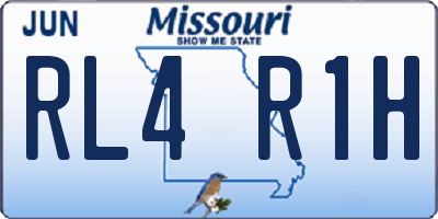 MO license plate RL4R1H