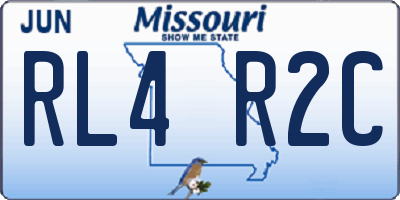 MO license plate RL4R2C
