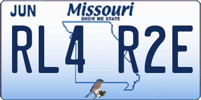 MO license plate RL4R2E