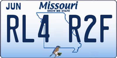 MO license plate RL4R2F