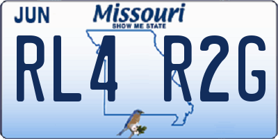 MO license plate RL4R2G