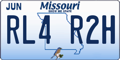 MO license plate RL4R2H