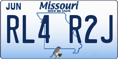 MO license plate RL4R2J