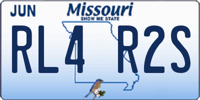 MO license plate RL4R2S