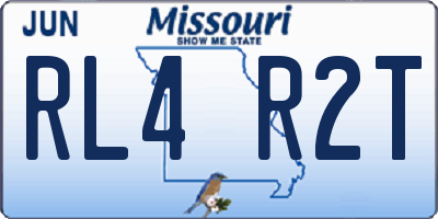 MO license plate RL4R2T