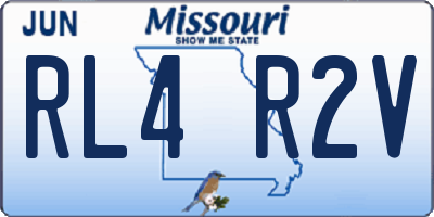 MO license plate RL4R2V