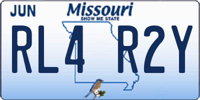 MO license plate RL4R2Y
