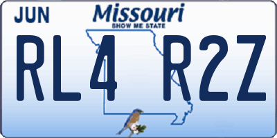 MO license plate RL4R2Z