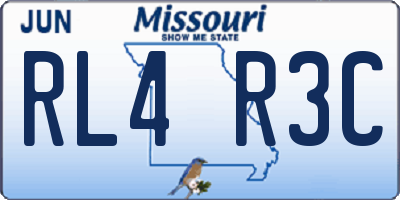 MO license plate RL4R3C
