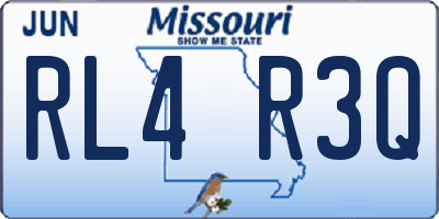 MO license plate RL4R3Q