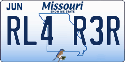 MO license plate RL4R3R