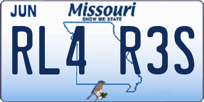 MO license plate RL4R3S