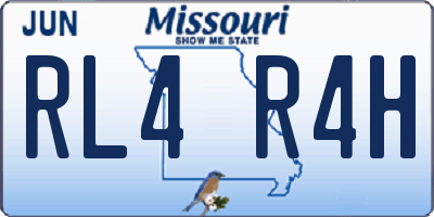 MO license plate RL4R4H