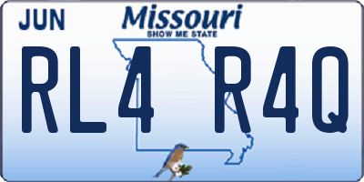 MO license plate RL4R4Q