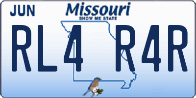 MO license plate RL4R4R