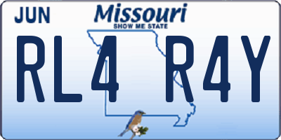 MO license plate RL4R4Y