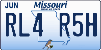 MO license plate RL4R5H