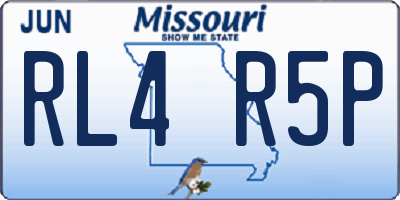 MO license plate RL4R5P