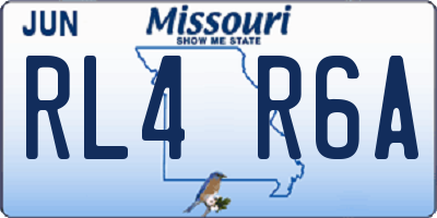 MO license plate RL4R6A