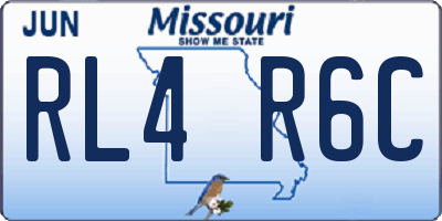 MO license plate RL4R6C