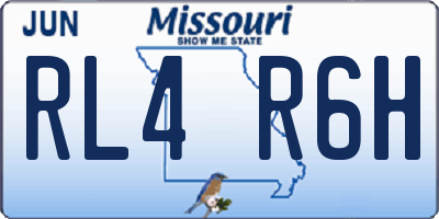 MO license plate RL4R6H