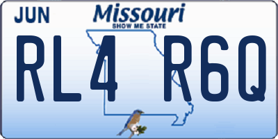 MO license plate RL4R6Q