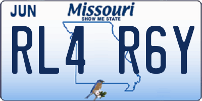 MO license plate RL4R6Y
