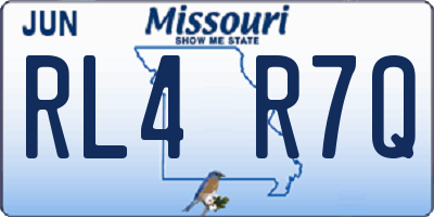 MO license plate RL4R7Q