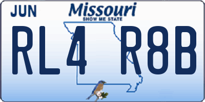 MO license plate RL4R8B