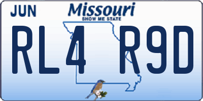 MO license plate RL4R9D