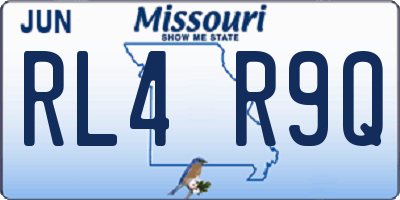 MO license plate RL4R9Q