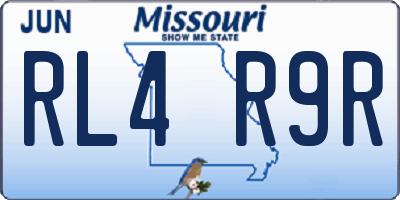 MO license plate RL4R9R