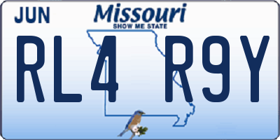 MO license plate RL4R9Y