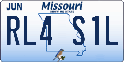 MO license plate RL4S1L