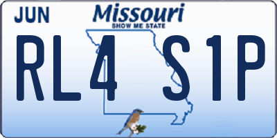 MO license plate RL4S1P