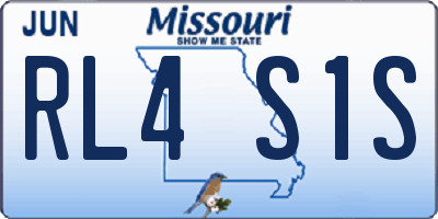MO license plate RL4S1S