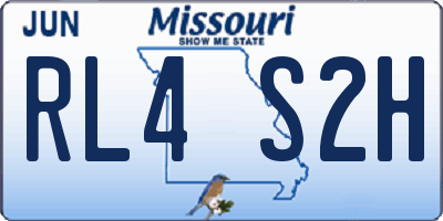 MO license plate RL4S2H
