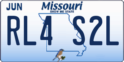 MO license plate RL4S2L