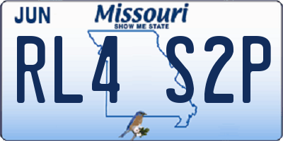 MO license plate RL4S2P