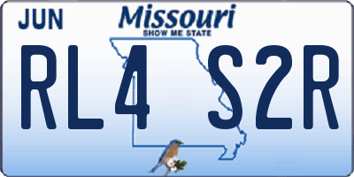 MO license plate RL4S2R