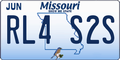 MO license plate RL4S2S
