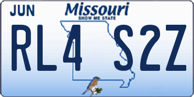MO license plate RL4S2Z