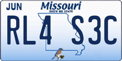 MO license plate RL4S3C