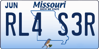 MO license plate RL4S3R