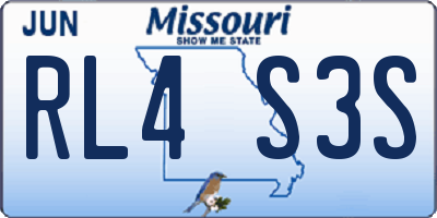 MO license plate RL4S3S
