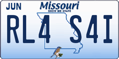 MO license plate RL4S4I
