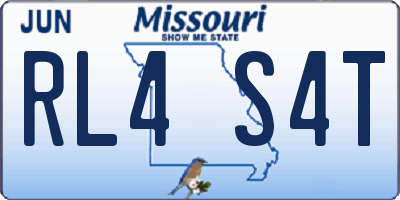 MO license plate RL4S4T