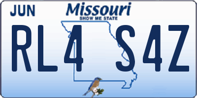 MO license plate RL4S4Z