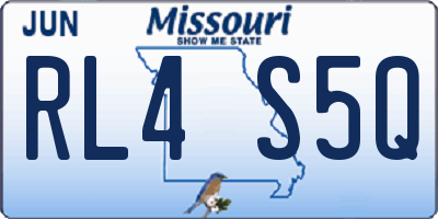 MO license plate RL4S5Q